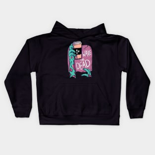 Wake the dead zombie Kids Hoodie